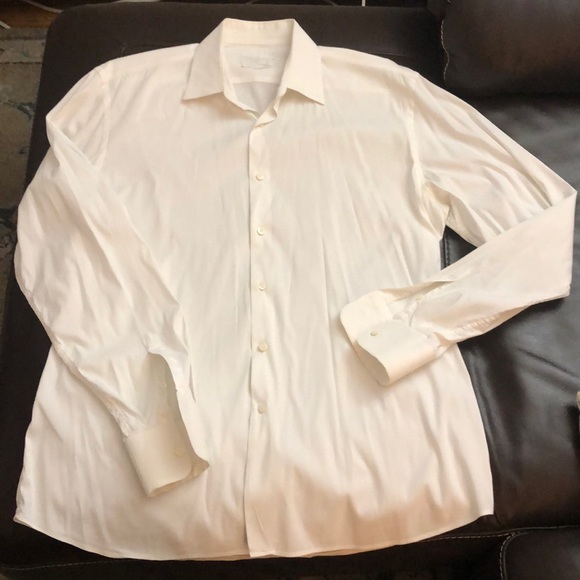 Prada Men’s Stretch Poplin Shirt size 41 Neck 16 - Picture 2 of 11